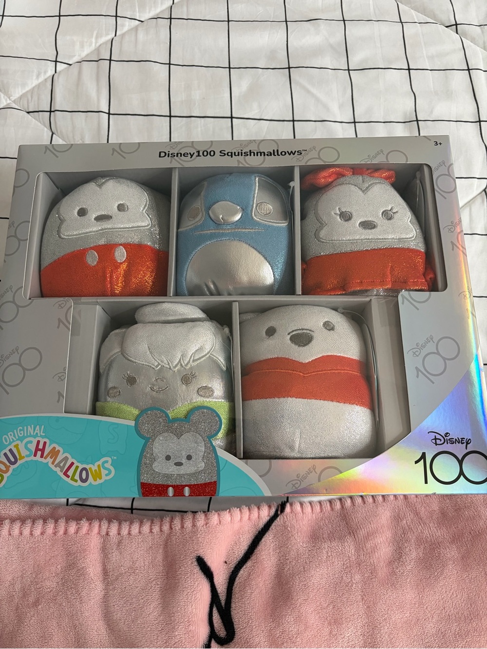 Disney 100 Squishmallows Set - Silver, Red, Blue